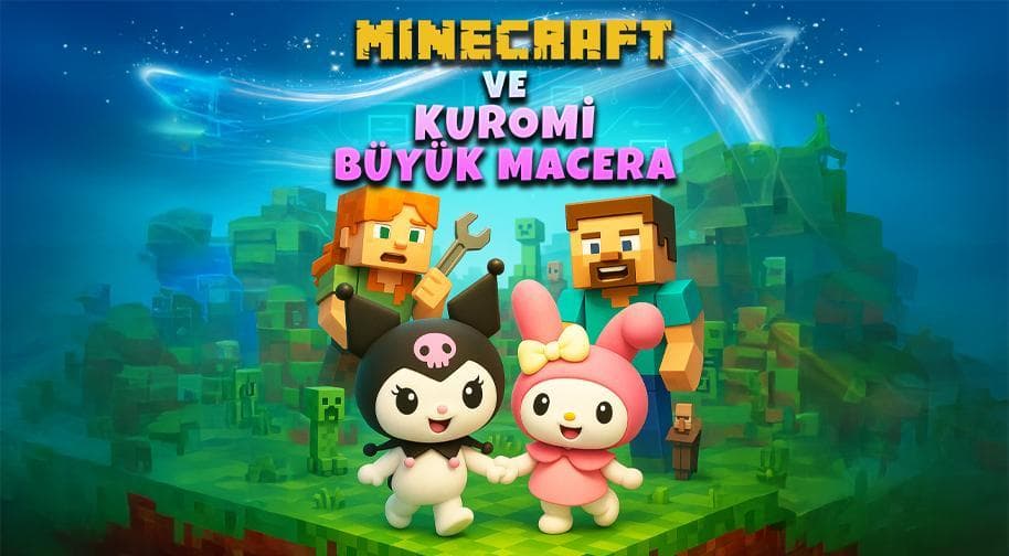 Minecraft ile Kuromi Büyük Macera afişi